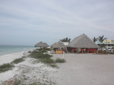 Tiki Huts for relaxing with a beverage