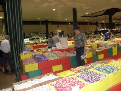 Rolf in a candy store,  He was good & bought zero