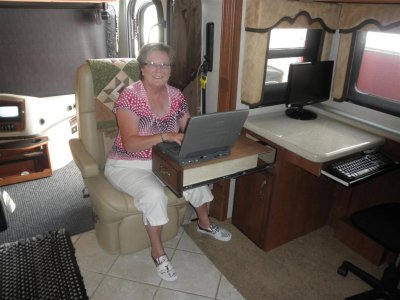 Bernice at 2nd computer position