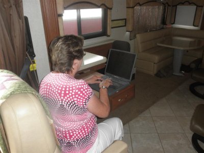 Bernice at 2nd computer position