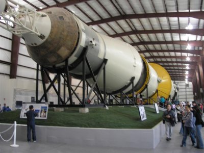 Saturn rocket like those used to go to moon