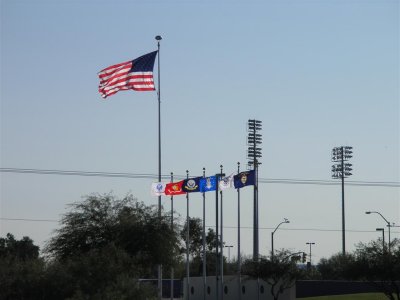 Armed Services flags