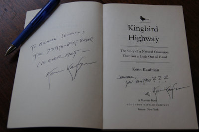 Kingbird Highway twice autographed copy