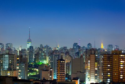 Prdios de So Paulo ao entardecer Antenas da Avenida Paulista So Paulo 32.jpg