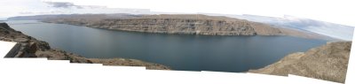 Stitched panoramic view of the Columbia River in Washington State