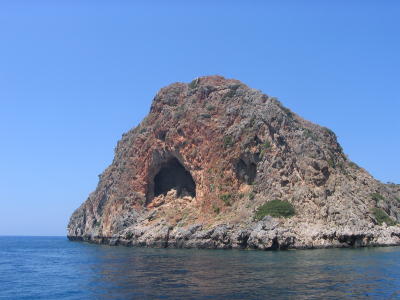 Eine unbewohnte Insel bei Chania
