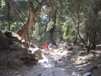 Abstieg in die Samaria Schlucht (Levka Ori Gebirge)