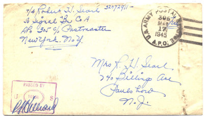 Overseas Censored Mail Envelope1945 - Germany