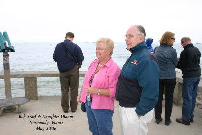 Bob Searl & Daughter Dianne visit the beaches of Normandy, France - May 2006