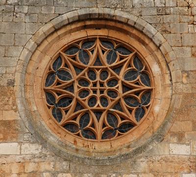 Gothic rose window - Collegiate of Covarrubias