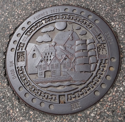 Manhole cover, Bergen, Norway