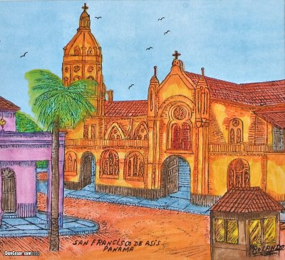 Painting of church