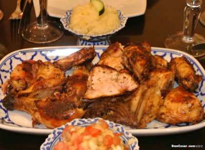 Moroccan chicken dinner