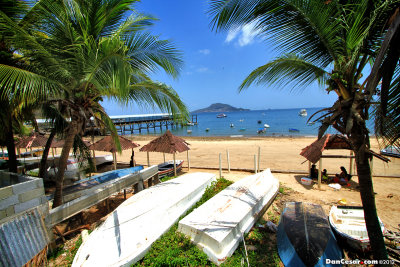 View of Playa Honda on Isla Taboga