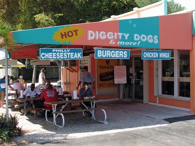 First Stop - Hot Diggity Dogs in Fort Lauderdale!