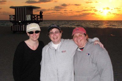 Kerri Susan & Heidi at Sunrise on Miami beach