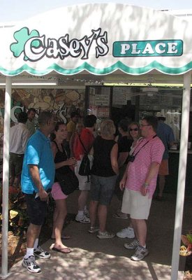 Lunch at Casey's Palce in Vero Beach