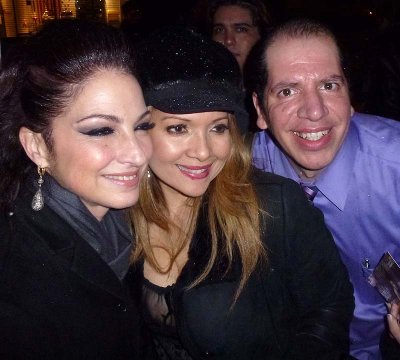 Gloria with fans