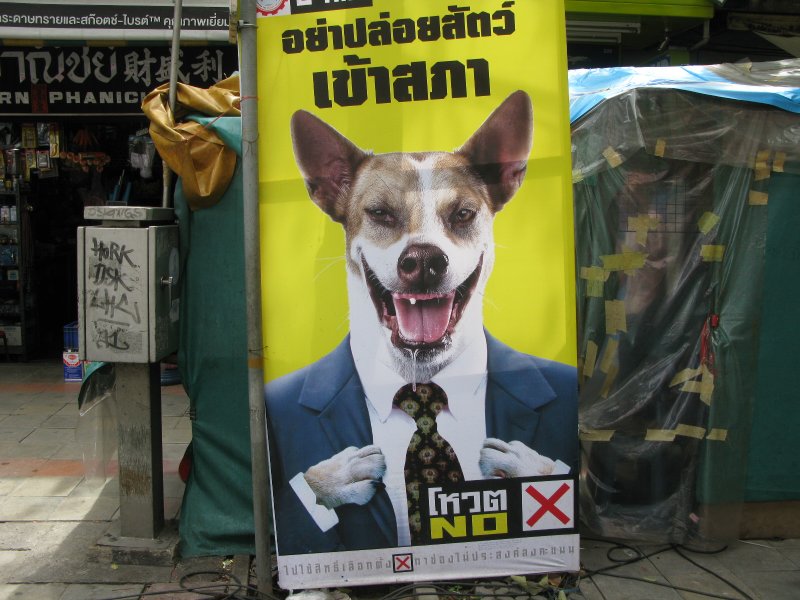 Bangkok election poster