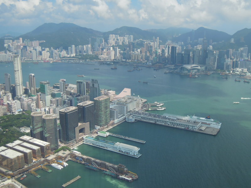 Hong Kong view from sky100