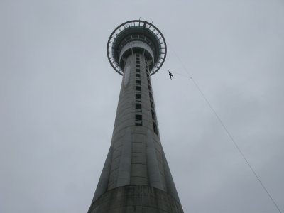 Auckland Skytower bungee jumping