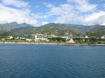 Papeete view from ferry