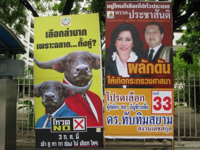 Bangkok election poster