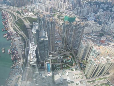 Hong Kong view from sky100