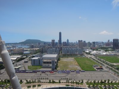 Kaoshiung view from Dream Mall Ferris wheel