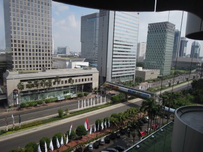 Jakarta view from Sari Pan Pacific hotel