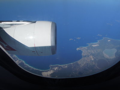 above Esperance on QF485