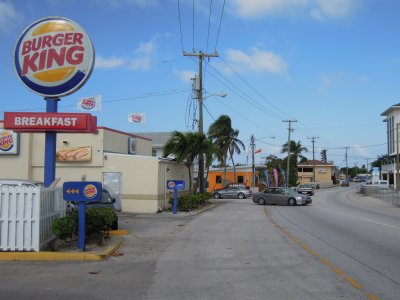 walking between Seven Mile Beach and George Town