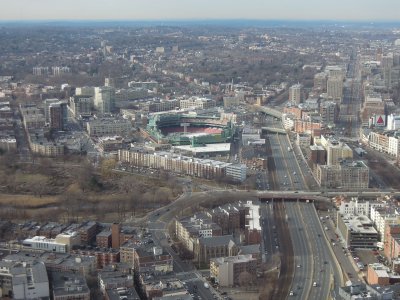 Boston Prudential Tower view Fenway Park