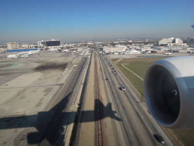 landing at LAX