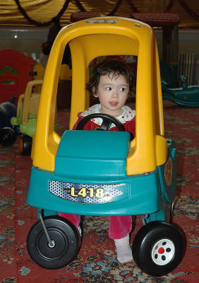 Girls like cars too.