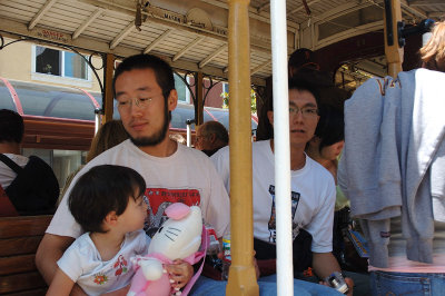 Catching A Ride on the Cable Car