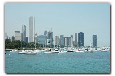 North skyline & Chicago Harbor
