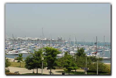 Chicago Harbor, Navy Pier background