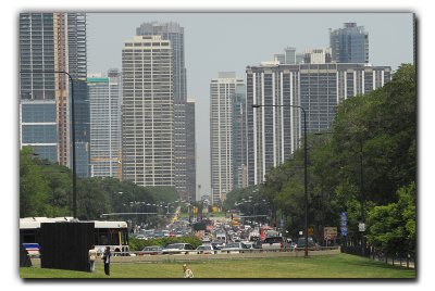 A Big Crowd Driving Through