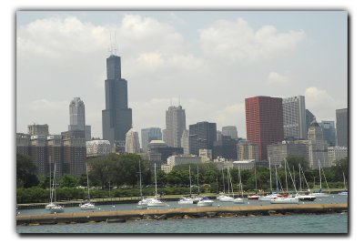 South skyline & Chicago Harbor