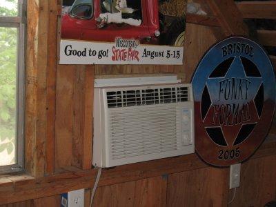 Air conditioner on east wall (included)