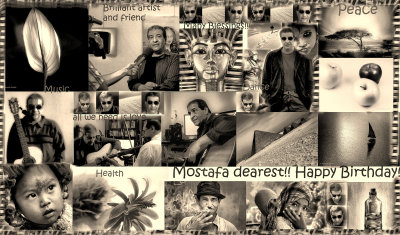 Its the 20th already in some point of the world...........then, its time to celebrate your life Mostafa ♥ Cheers!!
