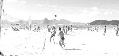 volley at the beach