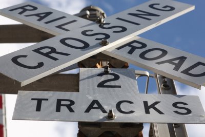 crossing x rail road - 2 tracks