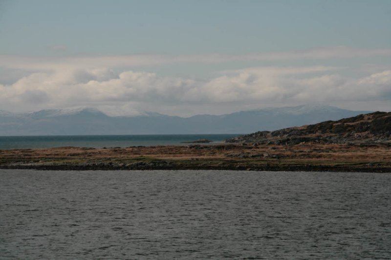 Rounding Ardpatrick Point into the Sound of Jura, Islay in the distance