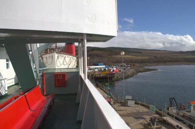 Onboard the CalMac ferry at Kennacraig