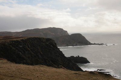 The rocks and sea cliffs at the Mull of Oa