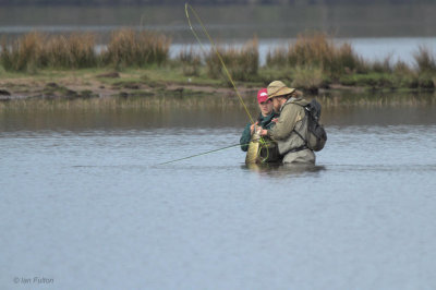 Fishing for Pike in the Crom Mhin bay, Loch Lomond
