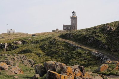 The new and old lighthouses, Isle of May