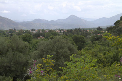 View of Dalyan town from near Caunos